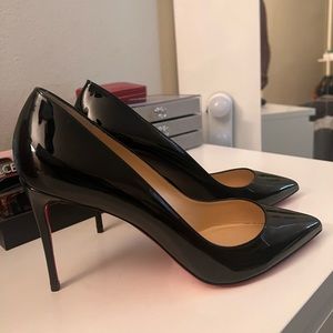 Pigalle Follies 85mm Patent Red Sole Pumps